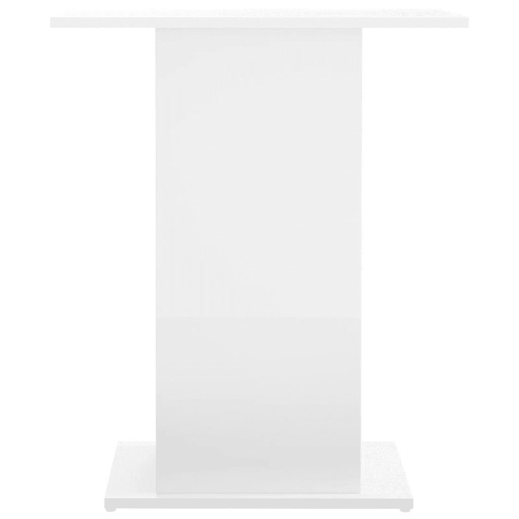 Supporto per Acquario 60,5x36x72,5 cm Multistrato Bianco Lucido 833641