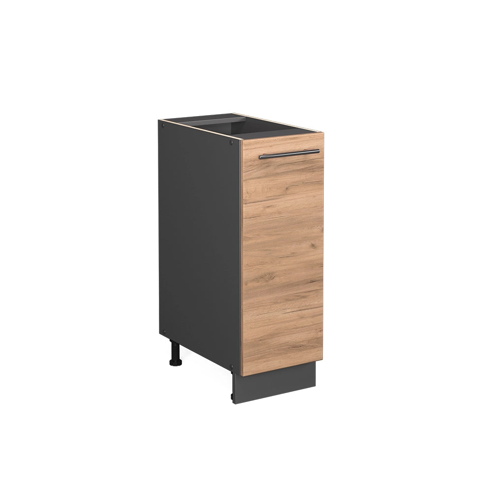 Armadio cucina dispensa alto Fame-Line Rovere dorato/Antracite 30 cm senza piano di lavoro Vicco