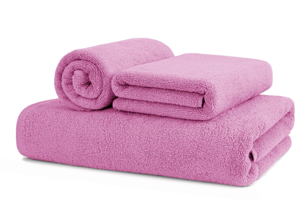 Asciugamani Salvietta Bagno In Morbida Spugna Modello Sophie Colore Fucsia - Telo - Fucsia