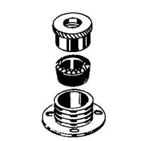 Passacavo stagno in ottone cromato per cavo da 10 mm trem