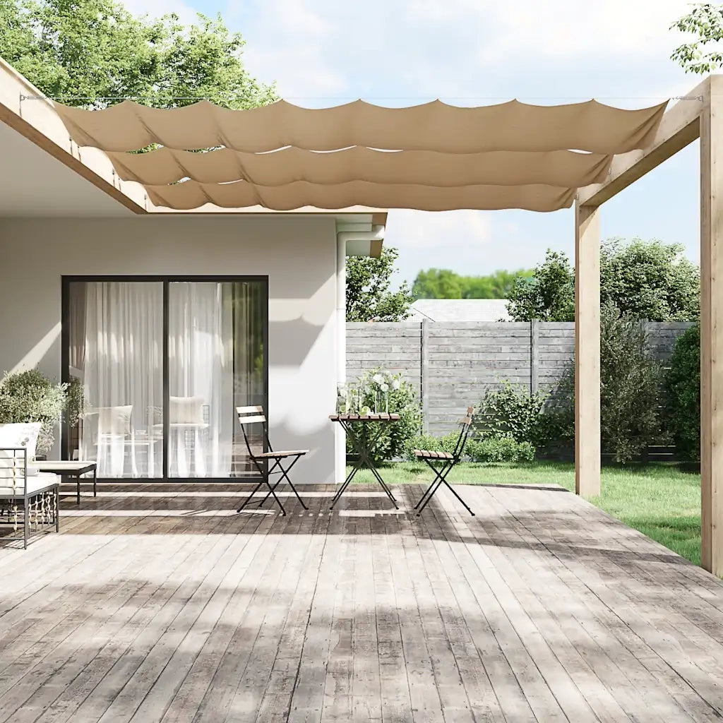 Paravento Verticale-Pannello per balcone Grigio Talpa 140x800 cm in Tessuto Oxford