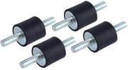 Demper per Trilling 4 pezzi - Dempers in gomma 20x20mm - Adesivo - Resistenza alla trazione >45N/mm - Demping per Apparecchiature - Stabilità sotto Carichi - Elemento Demper