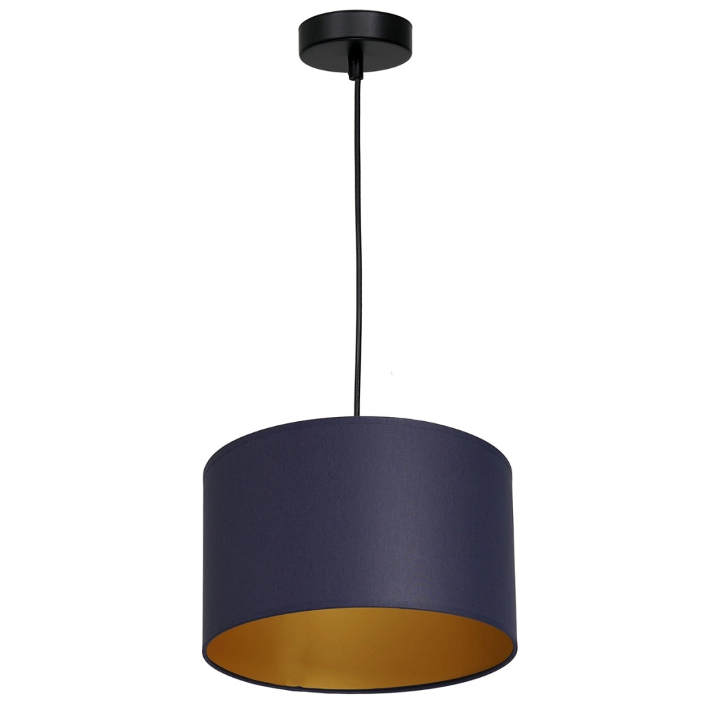 Lampada a sospensione Arden blu oro Ø25 E27 Luminex