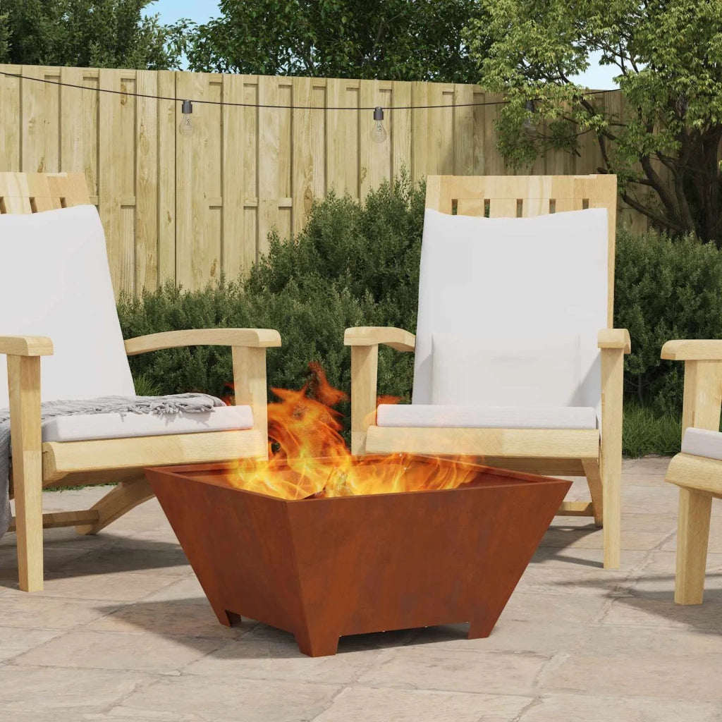 Focolare Marrone 60 x 60 x 30 cm Acciaio CorTen CFW2834180
