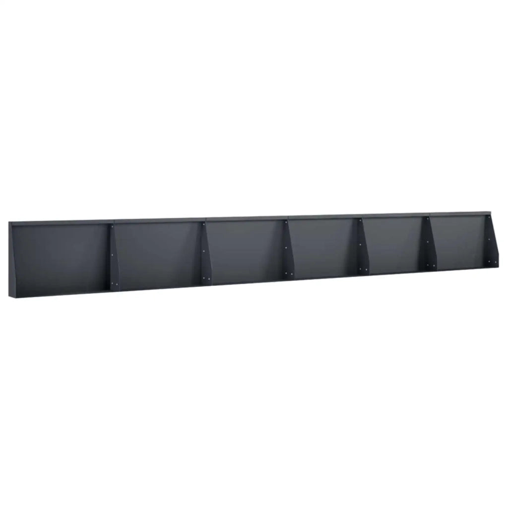 Muro di contenimento 6 pz 60 x 12 x 50 cm Acciaio Antracite 3449172