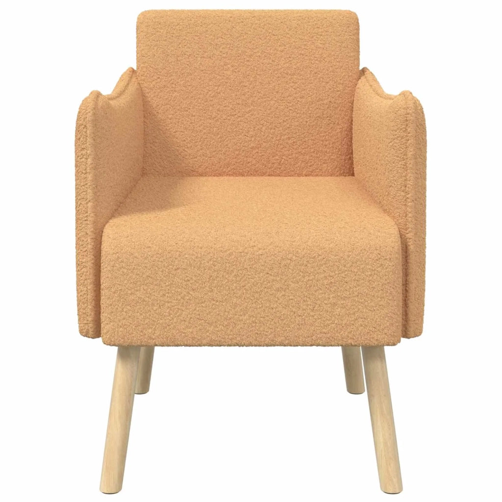 Sedia d'accento Beige Bouclé 42044828