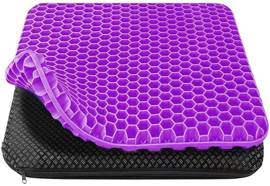 Cuscino ergonomico - massima comodità - 1 pezzo - materiale gel - 42 x 36 x 3,5 cm