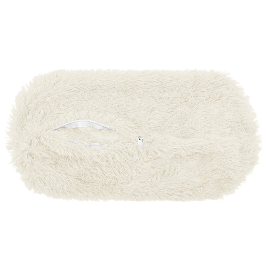 Cuscino con cuscino HEERLEN 2 pz Bianco Fleece PV 930195