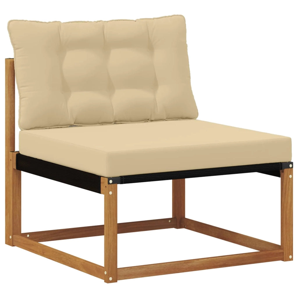 Set di divani da esterno con cuscino 10 pcs Naturale e Beige 3369880