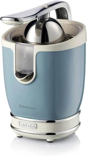 Ariete 413 spremiagrumi elettrico con leva - salvagoccia - motore silenzioso - 85 watt - design vintage - celeste - ARI413CE
