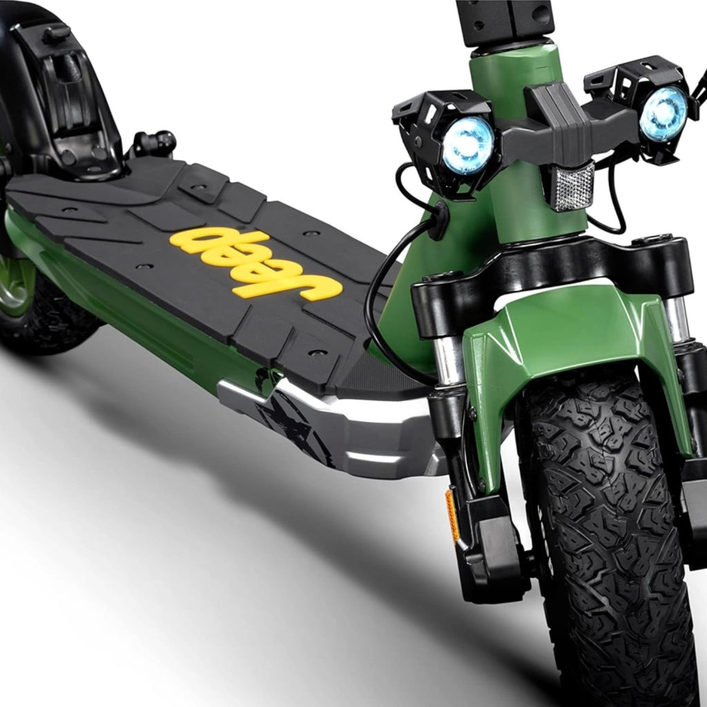 Jeep Adventurer Monopattino Elettrico, Sospensioni Anteriori e Posteriori Motore 350W Freno Elettronico e a Disco App Integrata