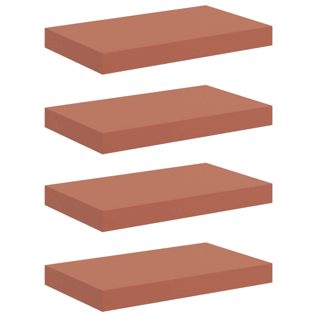 Scaffale da parete 4 pcs Rosso 40 x 23,5 x 4 cm 42019922