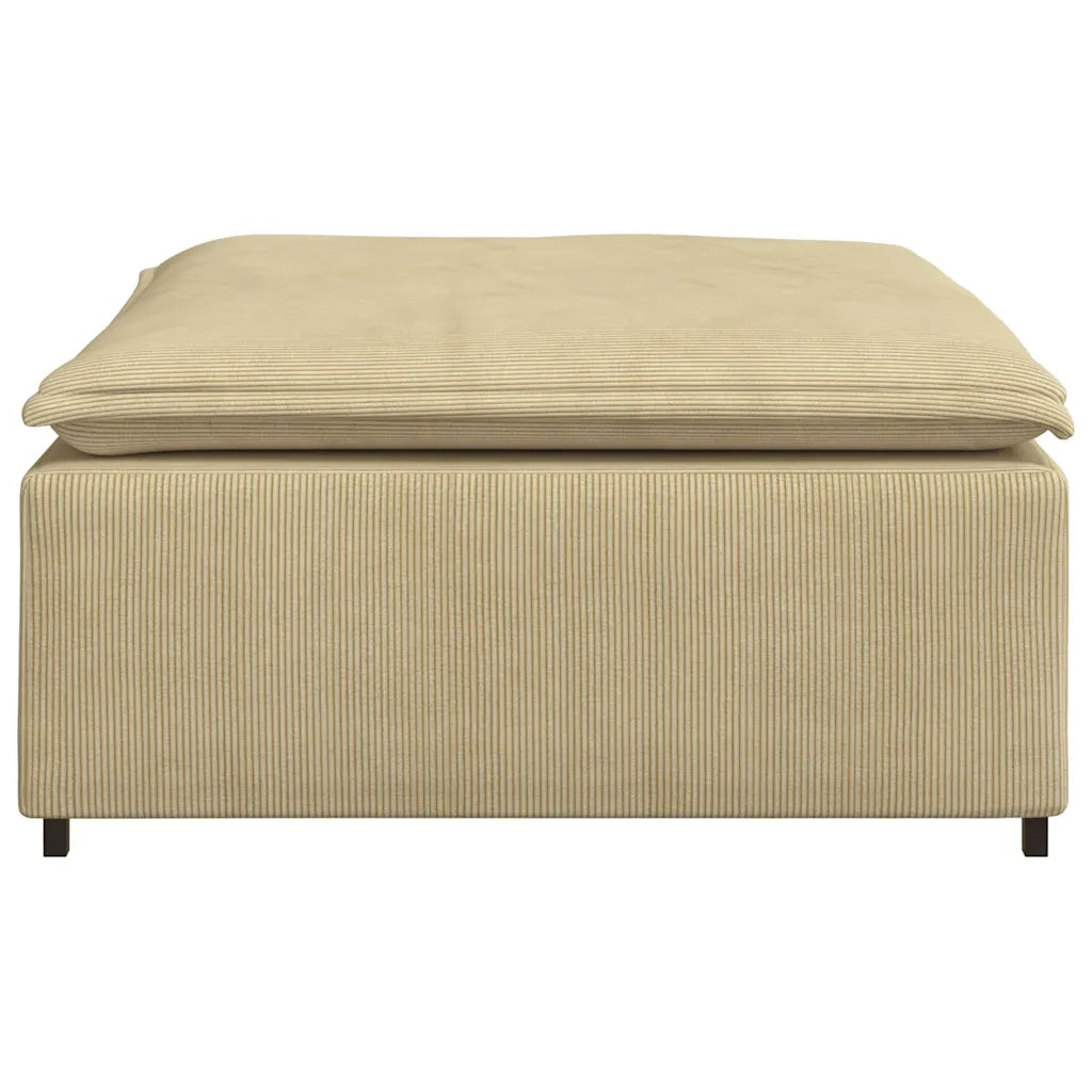 Modulo Poggiapiedi Divano Modulare Verde Grigio 100x100x48 cm 4104501