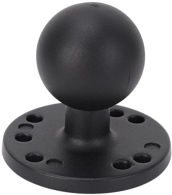 Montaggio a pallini da 1,5 pollici, Montaggio a pallini da 1,5 pollici con foro AMPS in alluminio, piatto rotondo per montaggio RAM, misura C, pallino doppio, braccio a gomito doppio