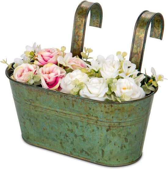 Pannelli per piante appesi con ganci rimovibili - set da 2 - 275 cm - acciaio inossidabile - decorazione moderna - piante all'aperto - balcone giardino
