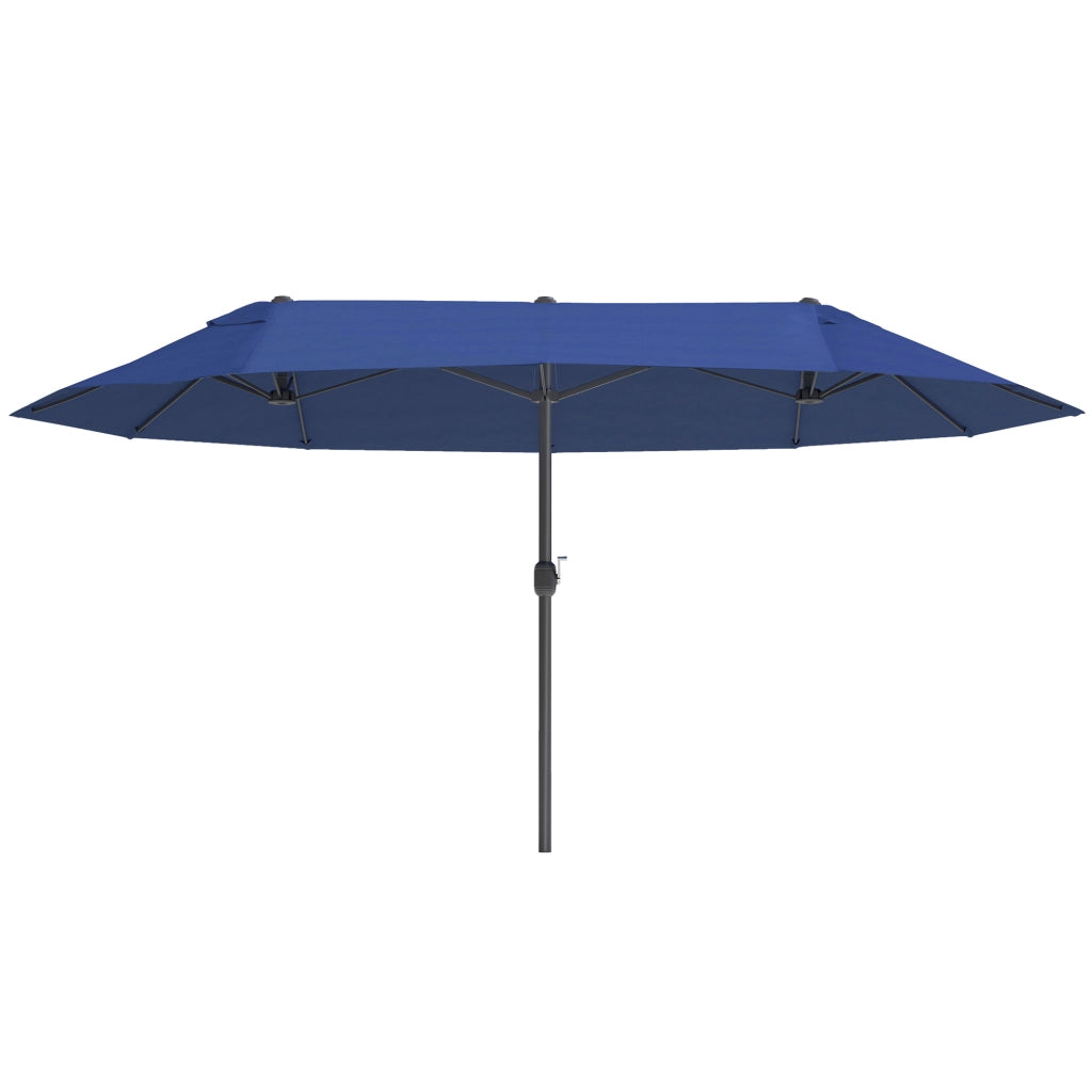 Sonnenschirm da balcone con manovella ¨C zephmum ¨C 455x265 cm, blu