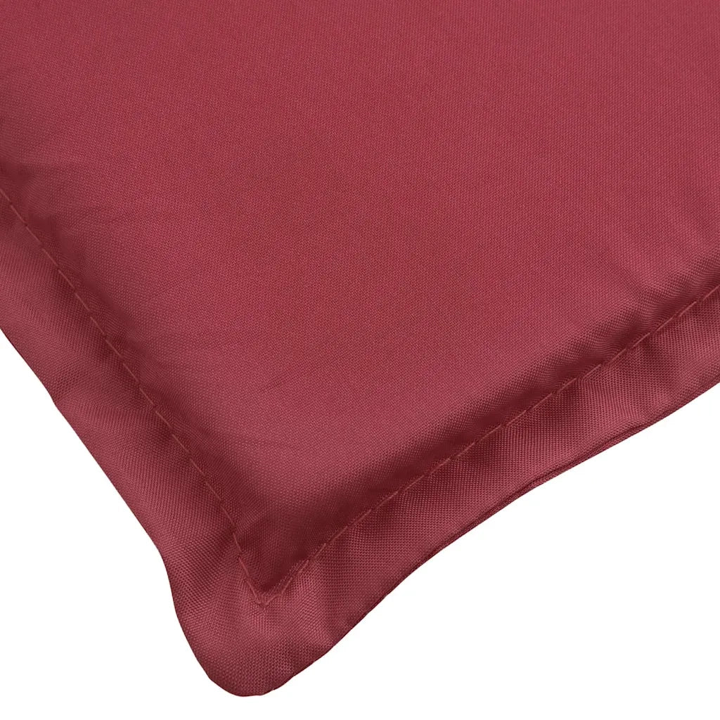 Cuscino per Lettino Rosso Vino 186x58x4 cm in Tessuto Oxford 314167
