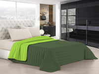 Trapuntino Doubleface 1 Piazza e Mezzo 100gr Verde Mela/Verde Scuro