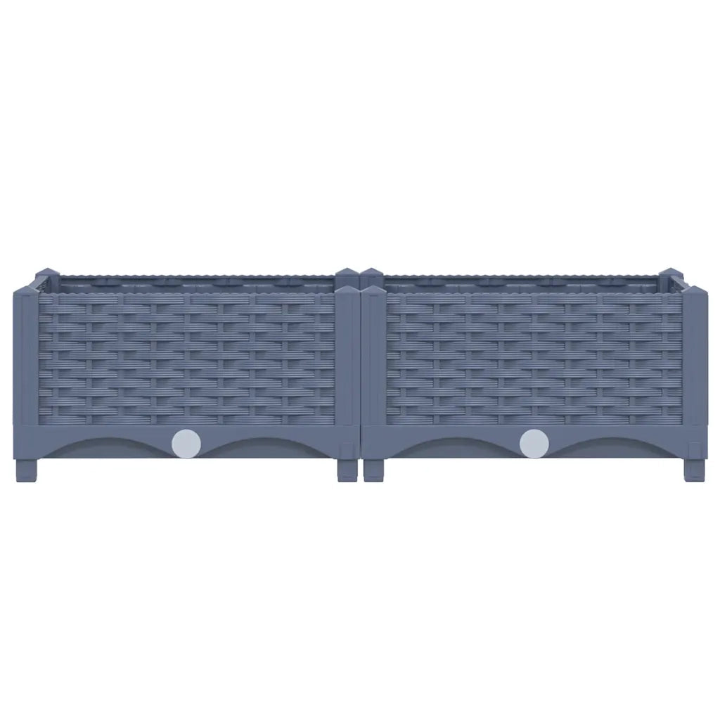 Fioriera Rialzata 80x40x23 cm in Polipropilene cod mxl 54101