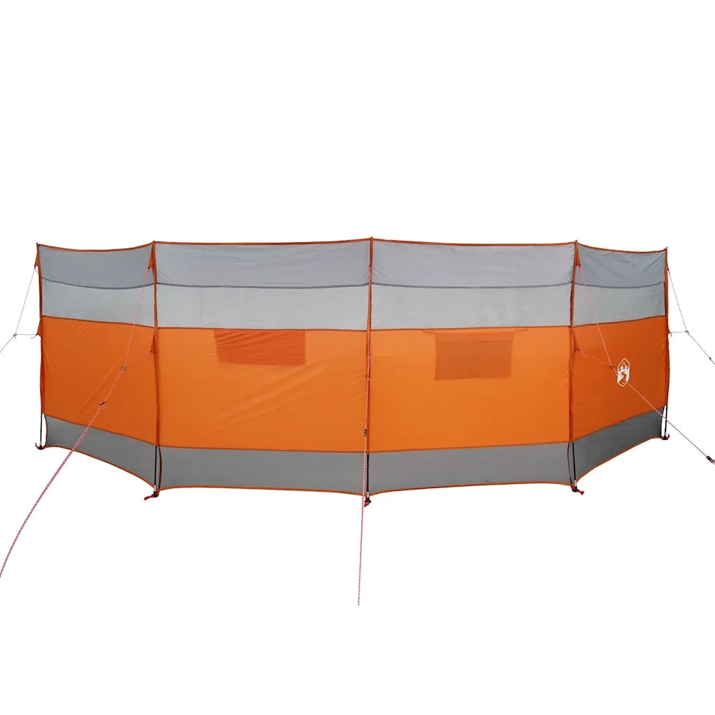 Frangivento Campeggio Grigio Arancione 510x153 cm Impermeabile 4009650