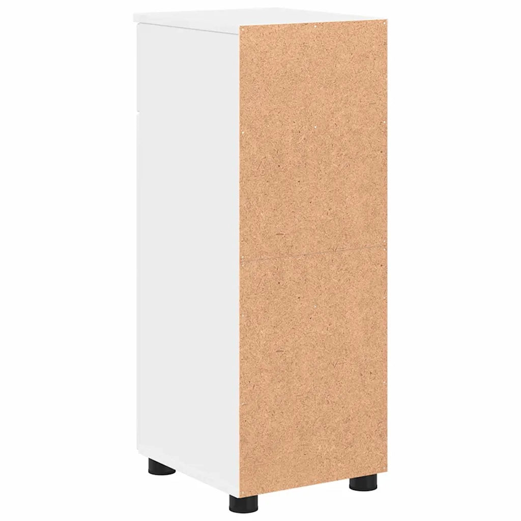 Mobile da Bagno con cassetto con porta Bianco 30 x 35 x 80 cm