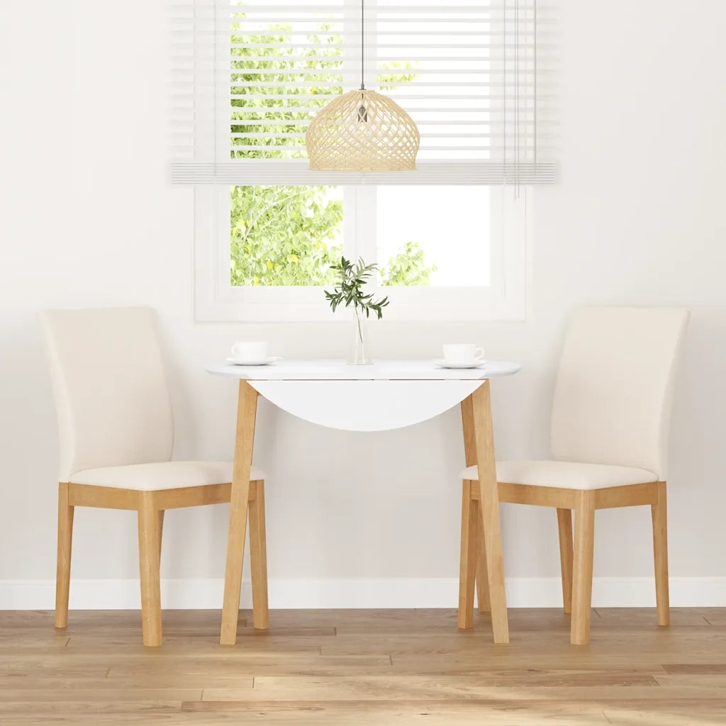 Sedie da Pranzo con Cuscini 2 pz in Legno Massello di Hevea 4102450