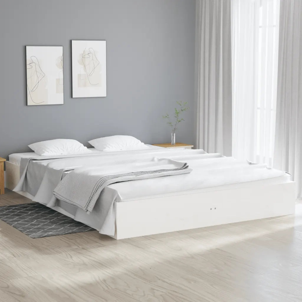 Giroletto Bianco in Legno Massello 180x200 cm Super King 820028