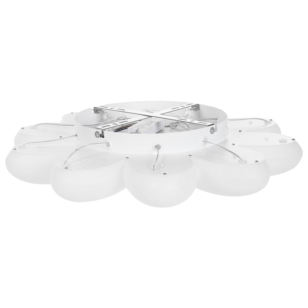Lampada da soffitto Forma di fiore con paralume acrilico bianco per la stanza dei bambini Luce di design Illuminazione d'accento
