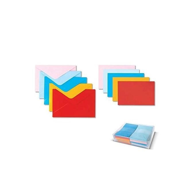 Ellebi Sadoch 8314 Berna Biglietti e Buste formato 4 7,5x11 cm conf. 100 pezzi colore Assortiti classici