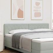 Testiera con testiera Grigio chiaro 180 cm Pelle Sintetica 42007099
