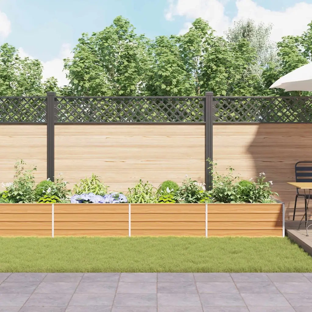 Letto rialzato da giardino Marrone Chiaro 600 x 80 x 45 cm 42017342