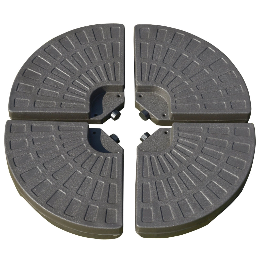 Base per Ombrellone da Giardino Ø100x10,5 cm in HDPE Marrone