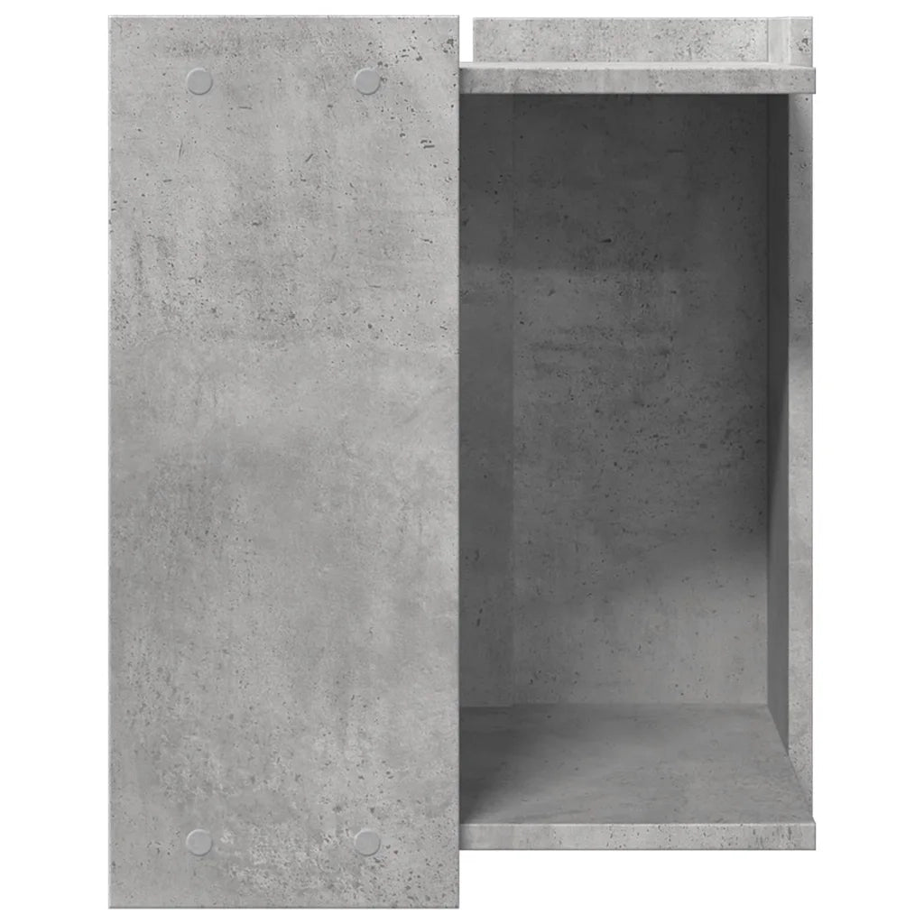 Recinto Lettiera Gatti Grigio Cemento 60x40x40 cm in Truciolato 857745