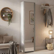 Mobile Portascarpe Asiago, Scarpiera 7 Ripiani Made in Italy, 50x32x182h cm Bianco