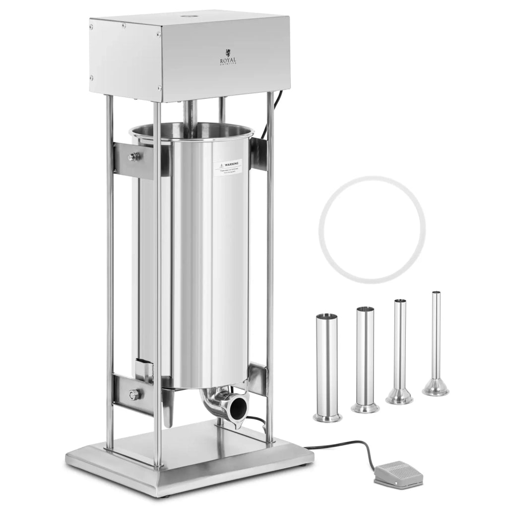 Insaccatrice elettrica da 30 litri con 4 tubi di riempimento in acciaio inox 14_0009757