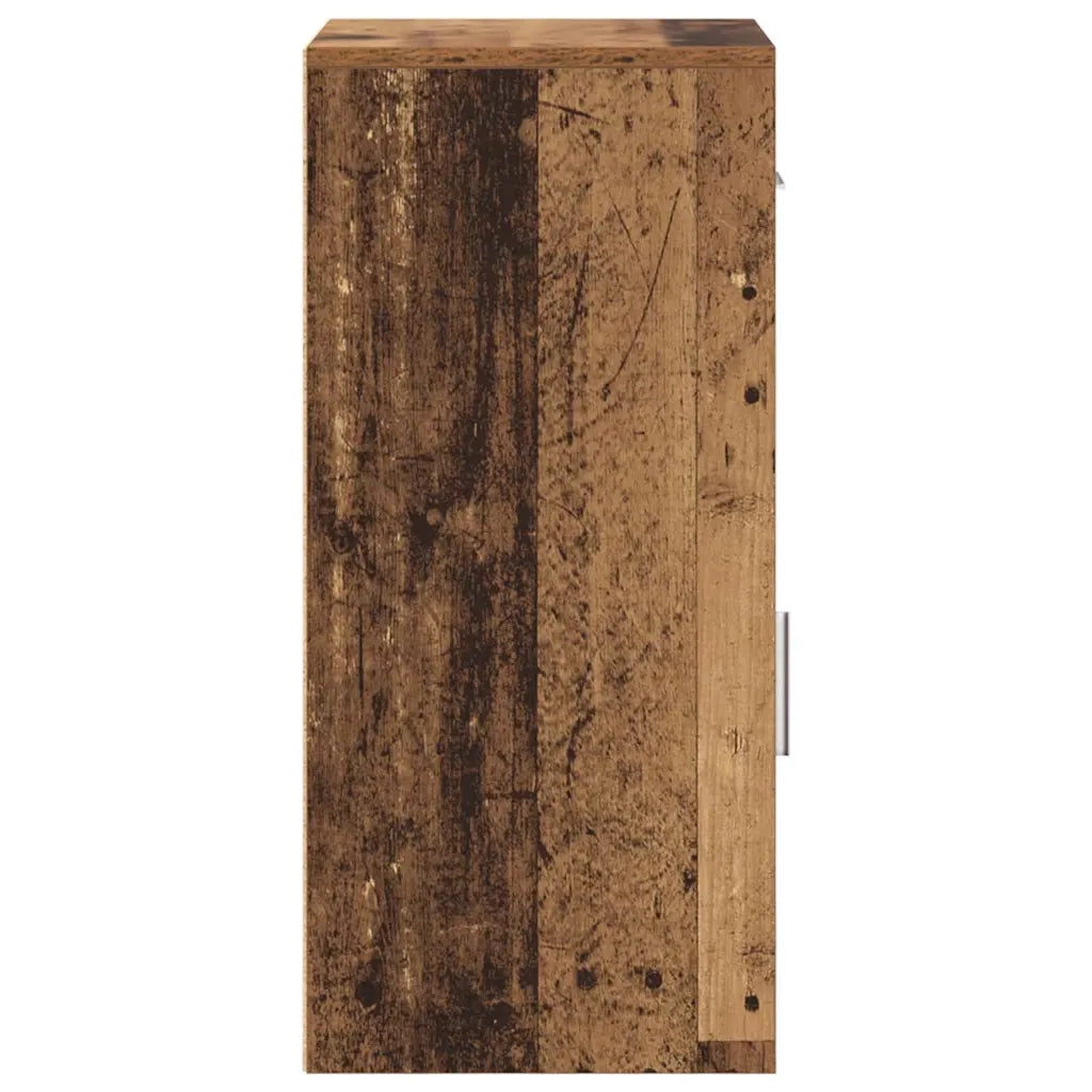 Credenza con Cassetto-Buffet-Armadio da cucina Legno vecchio 38 x 34 x 75 cm