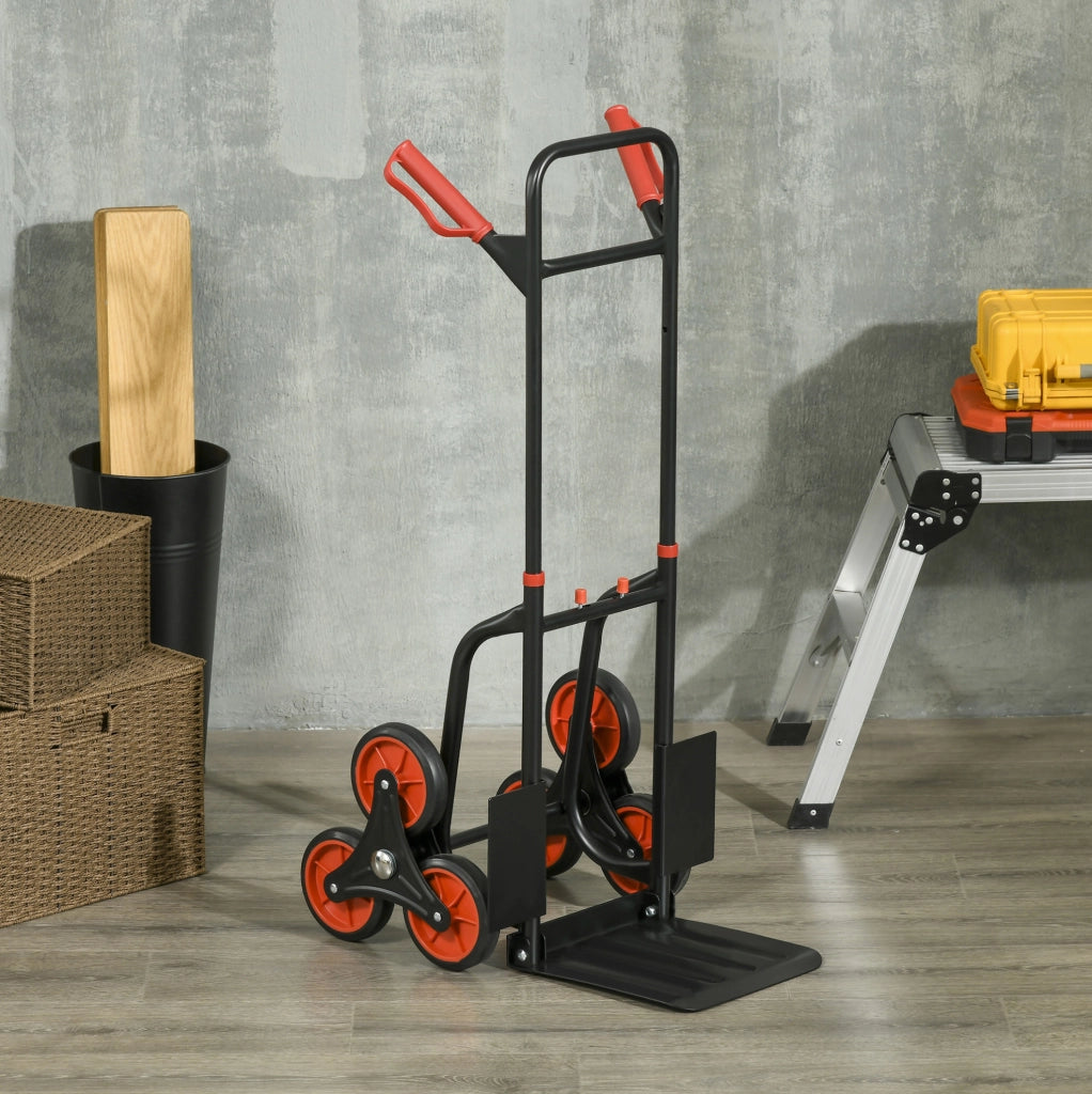 Carrello saliscale pieghevole in acciaio nero 61x44x106,5 cm -
