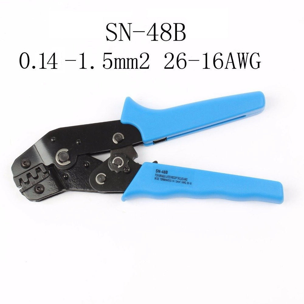 Trade Shop - Pinza Crimpatrice Per Terminali Awg26-16 0.14-1.5 Mm² Crimpatura Sn-48b -