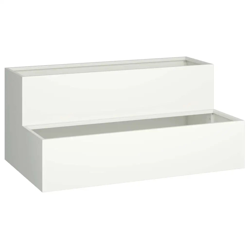 Fioriere | Cassetta per fiori | Vaso da giardino Bianco 100 x 60 x 45 cm