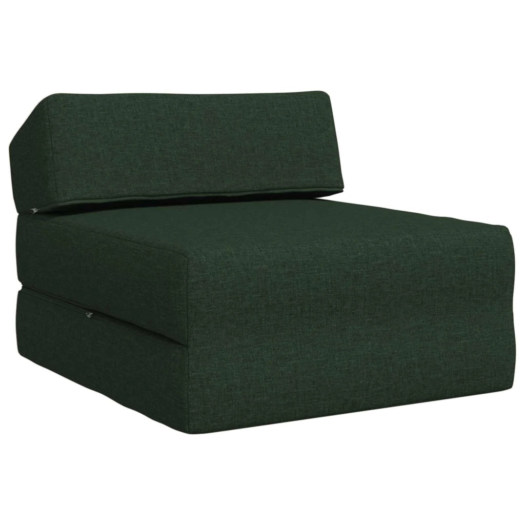 Divano Letto Pieghevole Verde Scuro 60 x 70 x 41 cm Tessuto 900054