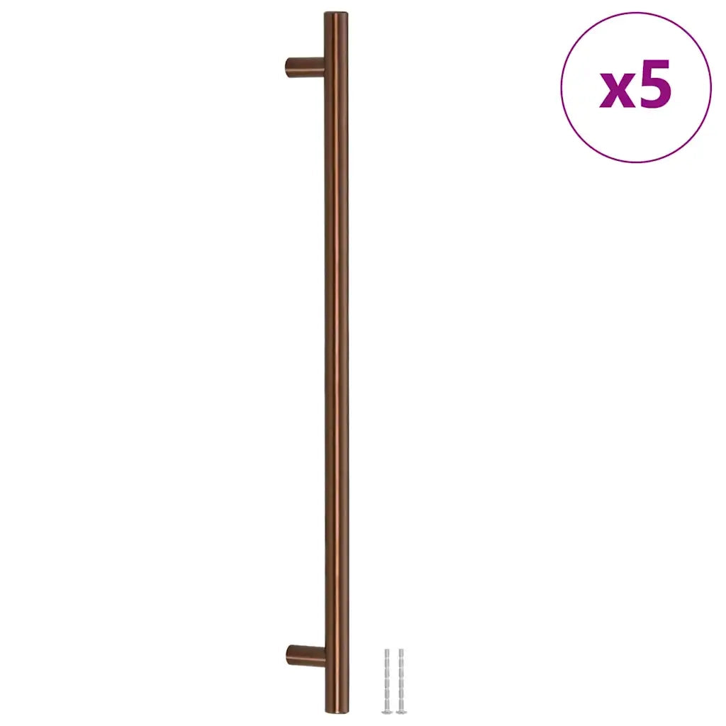 vidaXL Maniglie per Mobili 5pz Bronzo 480mm in Acciaio Inox