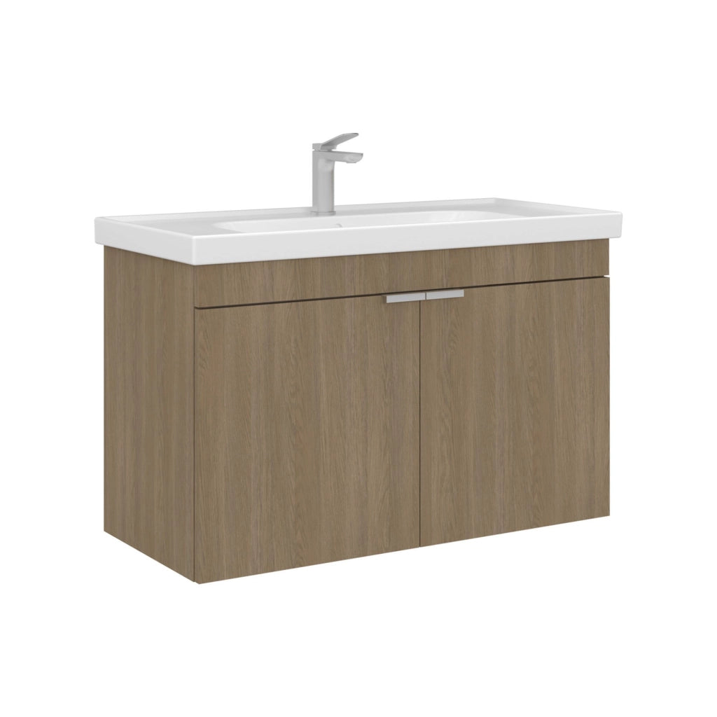 Mobile lavabo "Desna 90" - 90 x 45 x 58 cm - Rovere Sonomo