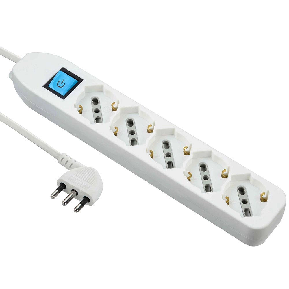 Multipresa con Interruttore 5 Posti Electraline