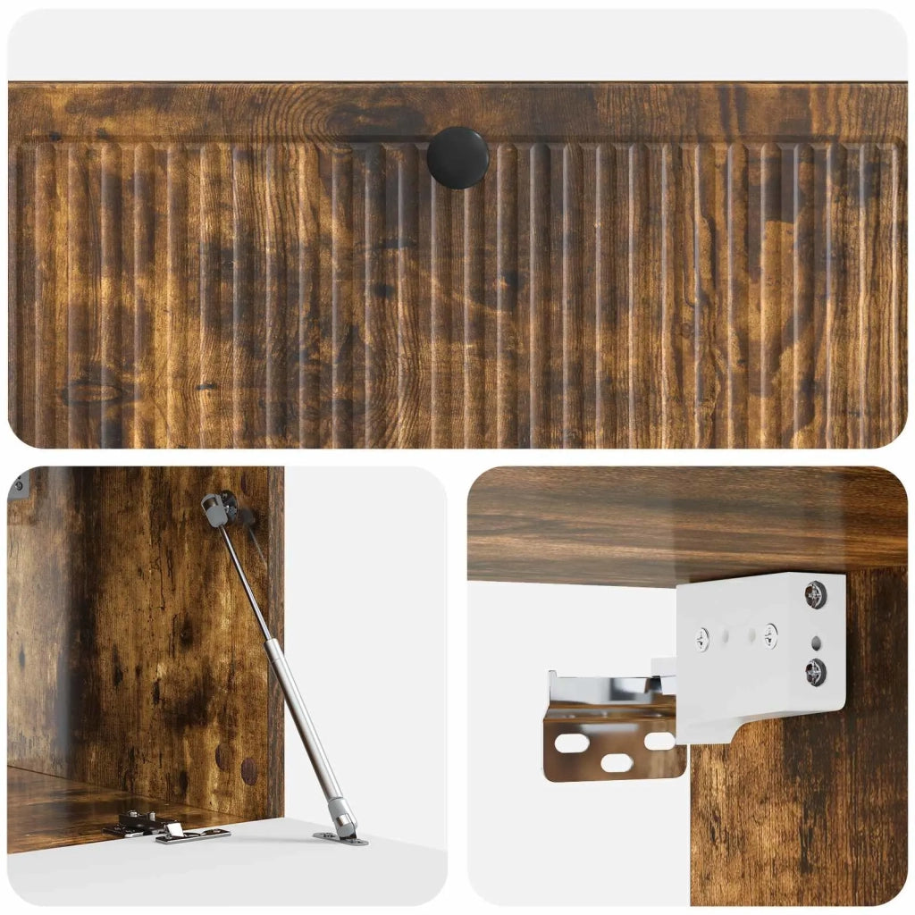 Mobile Porta TV da Muro Rovere Fumo 98 x 41 x 30 cm