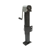 Piede di supporto per rimorchio regolabile con manovella, 64 cm, fissaggio laterale, carico massimo 4000 kg