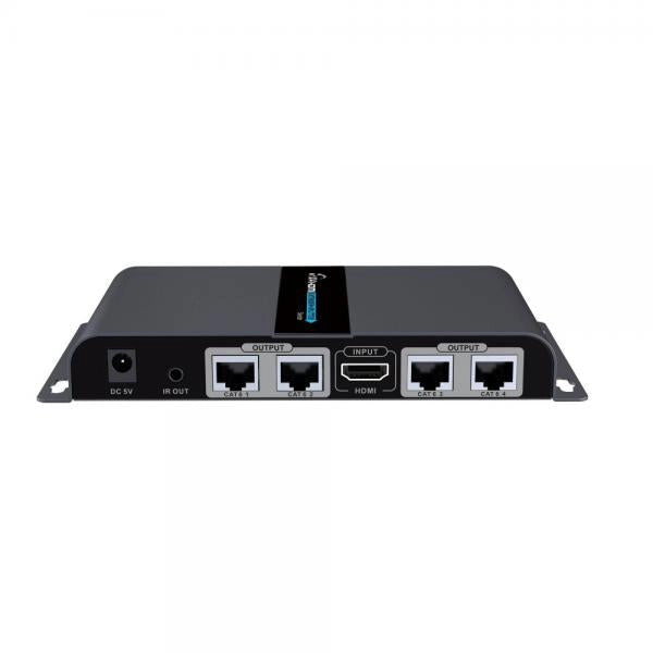 Extender Splitter HDMI 1x4 PoE con IR su Cavo Cat.6 fino 40m