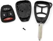 Pulsante Remoto Clicker Fob Case con 4 Pulsanti e Supporto in Gomma