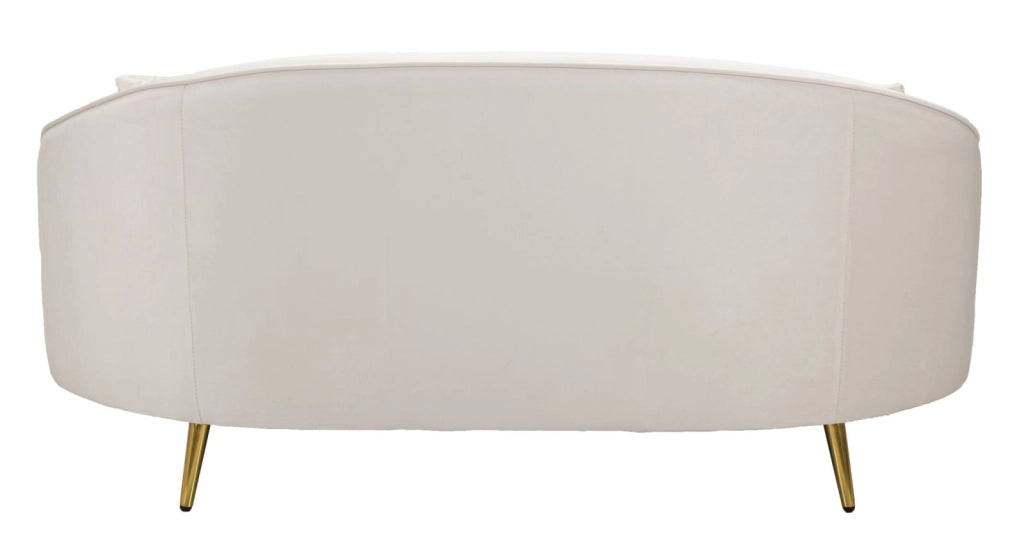 DIVANETTO 2 POSTI OSLO C/CUSCINI CREMA CM 148X84X68