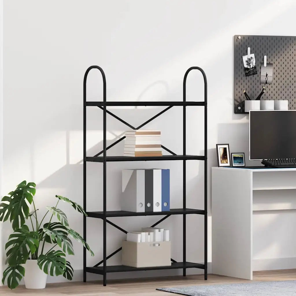 Libreria Rovere Nero 80 x 30 x 146 cm Legno multistrato 879893