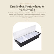 Box di conservazione multifunzionale con coperchio - Materiale food-grade in plastica - Coperchio trasparente - Maniglie ergonomiche - Facile da pulire - Box di conservazione